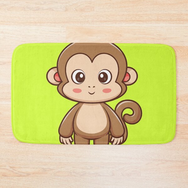 Item preview, Cute Monkey Standing Cartoon Vector Icon - Playful Animal Nature Illustration designed and sold by hjian8219.