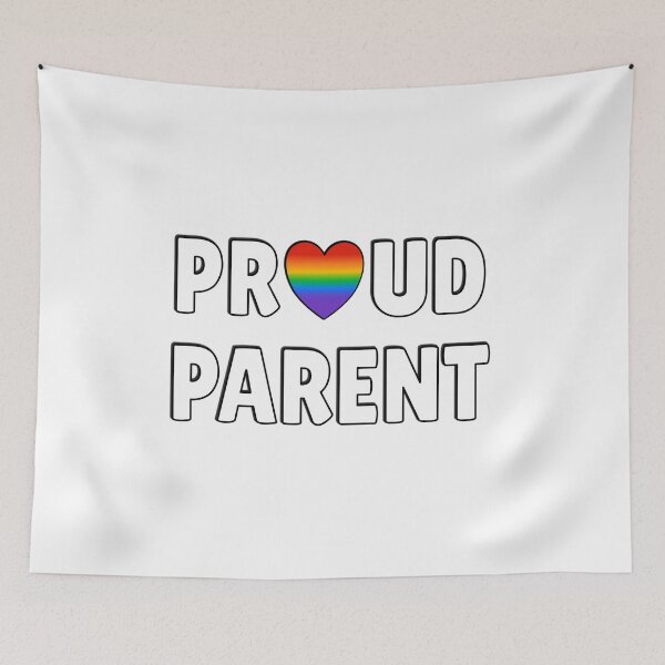 Item preview,  Proud parent gay rainbow heart designed and sold by Inspirationmotivation.