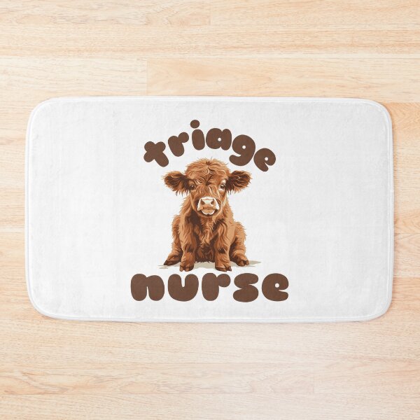 Item preview, Triage Nurse (Highland Cow Calf) designed and sold by Whackadoodletee.