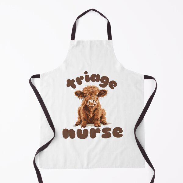 Item preview, Triage Nurse (Highland Cow Calf) designed and sold by Whackadoodletee.