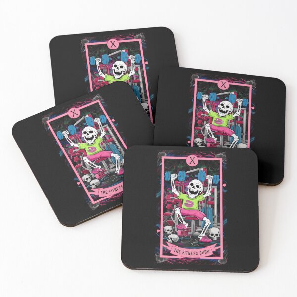 Item preview, The Fitness Guru Skeleton Funny Tarot Card designed and sold by douxsii.