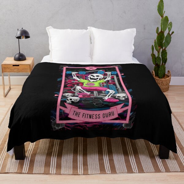 Item preview, The Fitness Guru Skeleton Funny Tarot Card designed and sold by douxsii.