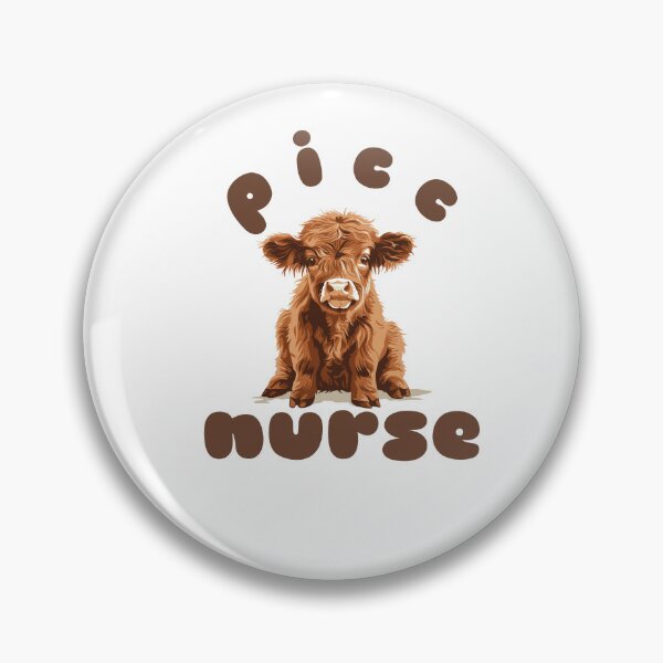Item preview, PICC Nurse (Highland Cow Calf) designed and sold by Whackadoodletee.