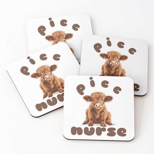 Item preview, PICC Nurse (Highland Cow Calf) designed and sold by Whackadoodletee.