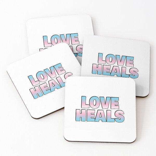Item preview, Love Heals - Trans Flag Colors designed and sold by Inspirationmotivation.