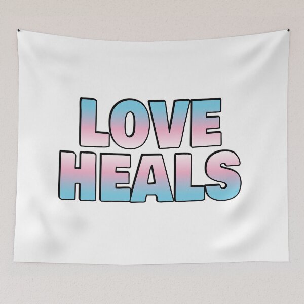 Item preview, Love Heals - Trans Flag Colors designed and sold by Inspirationmotivation.