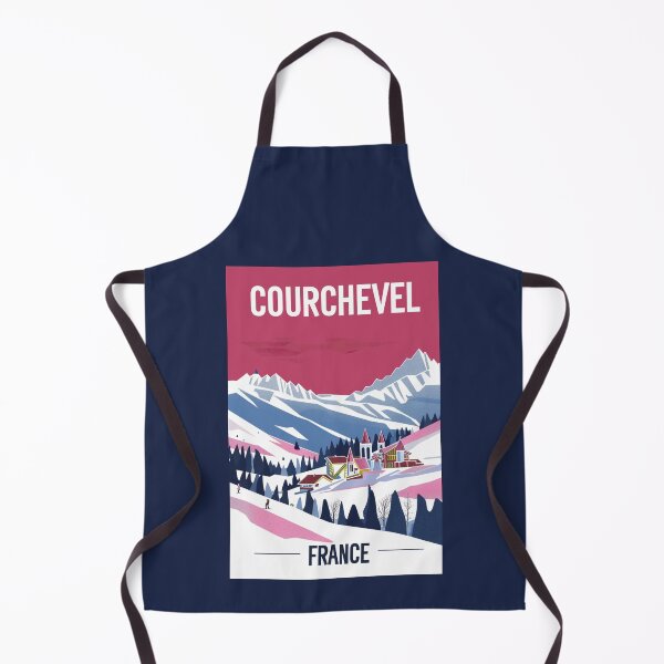 Item preview, A Vintage Travel Art of Courchevel - France designed and sold by GoodOldVintage.