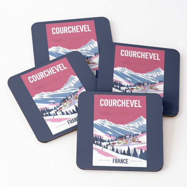 Item preview, A Vintage Travel Art of Courchevel - France  designed and sold by GoodOldVintage.