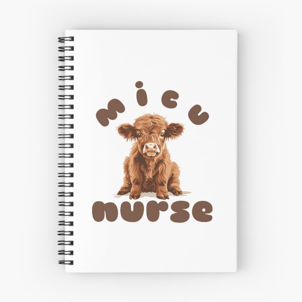 Item preview, MICU Nurse (Highland Cow Calf) designed and sold by Whackadoodletee.