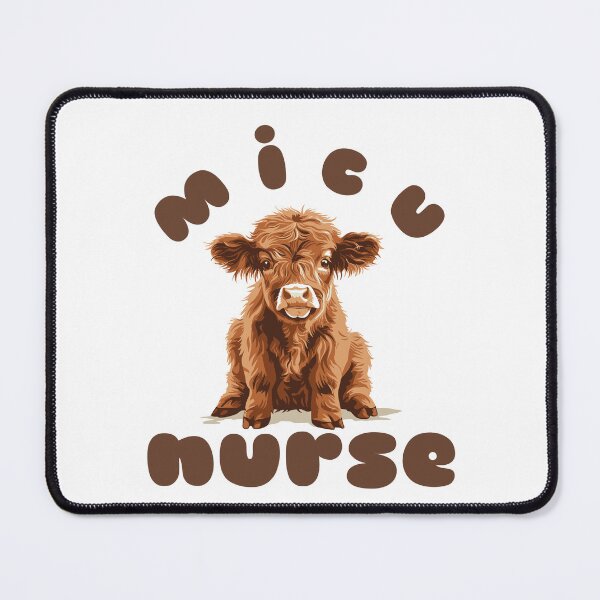 Item preview, MICU Nurse (Highland Cow Calf) designed and sold by Whackadoodletee.
