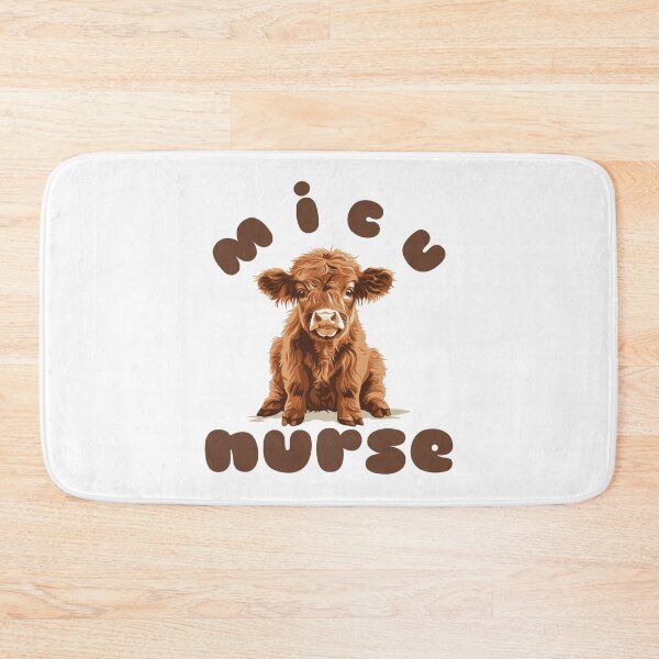 Item preview, MICU Nurse (Highland Cow Calf) designed and sold by Whackadoodletee.