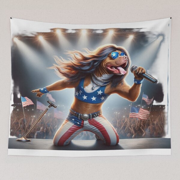 Item preview, Pitbull Rock Star Patriotic Concert designed and sold by TheDogOnIt.