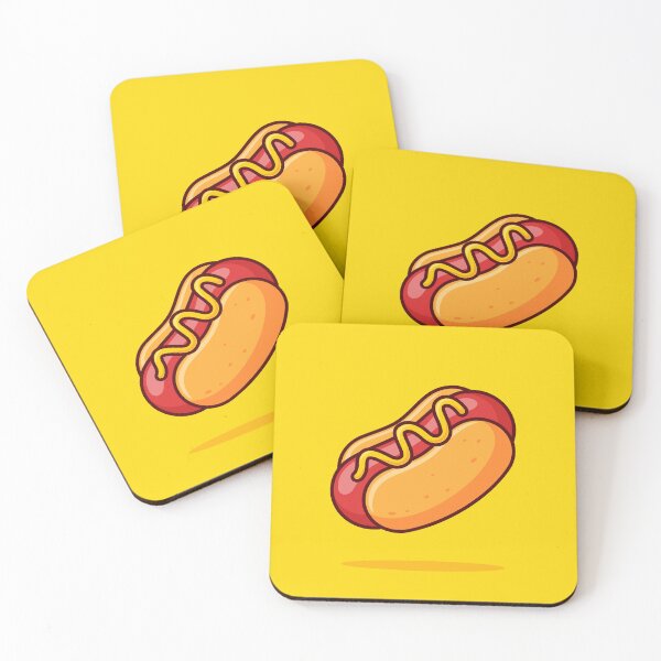 Item preview, Hotdog Food Floating Cartoon Vector Icon - Tasty and Playful Food Illustration designed and sold by hjian8219.