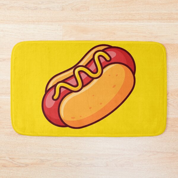Item preview, Hotdog Food Floating Cartoon Vector Icon - Tasty and Playful Food Illustration designed and sold by hjian8219.