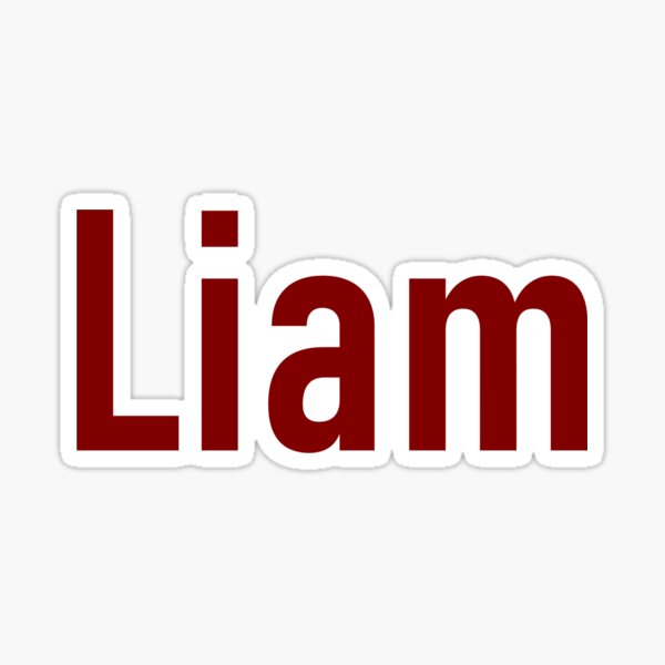 Liam Name Merch & Gifts for Sale | Redbubble
