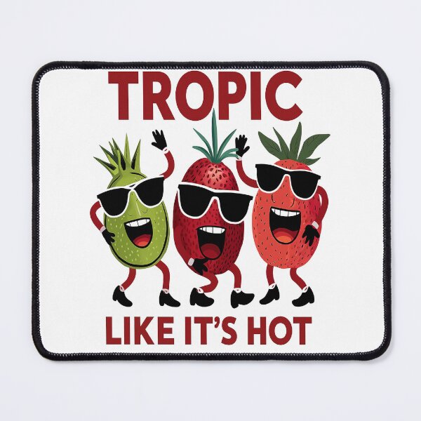 Item preview, Tropic Like It's Hot Funny Fruits in Sunglasses designed and sold by Mosaic-97.