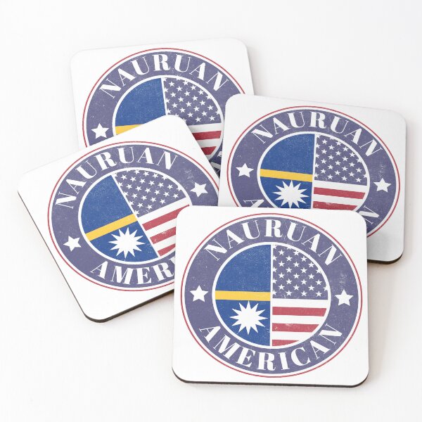 Item preview, Proud Nauruan-American Badge - Nauru Flag designed and sold by chrisrivait.