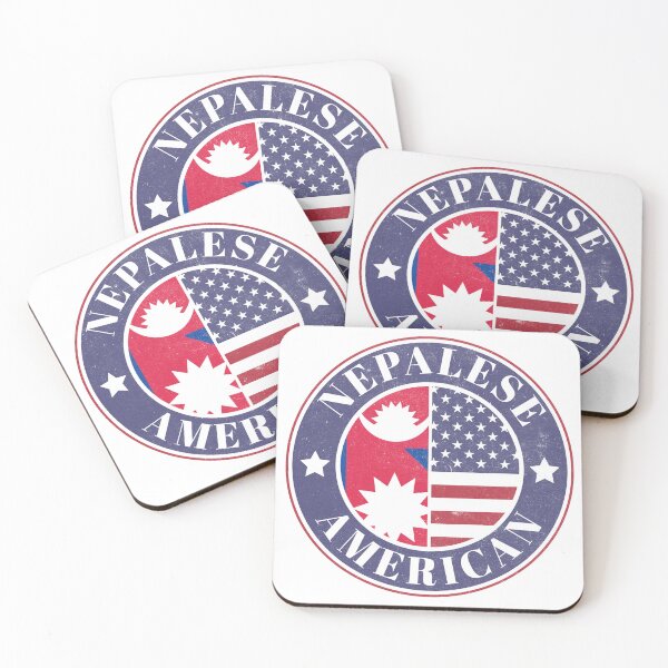 Item preview, Proud Nepalese-American Badge - Nepal Flag designed and sold by chrisrivait.