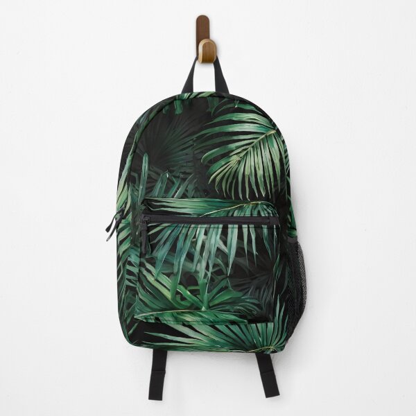 Item preview, trendy Elegant black green Tropical Palm Leaves Summer Vacation Beach designed and sold by SOUFIANE1991.