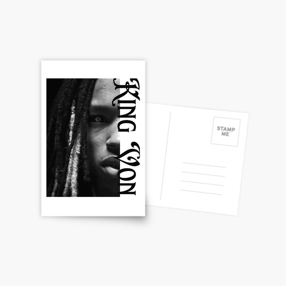 King Von Half Face Sticker