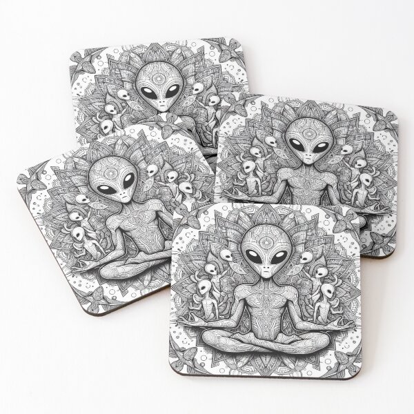 Item preview, Alien Mandala Shirt designed and sold by SuperDopeShop.