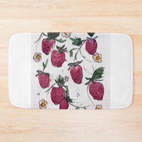 Item preview, Strawberry watercolor, Red and Delicious designed and sold by elisewied.