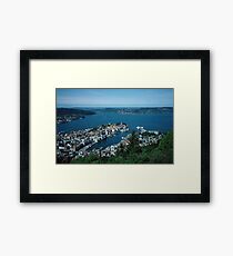 Bergen from Above on funicular Norway 19840611 0011m Kodachrome Framed Print