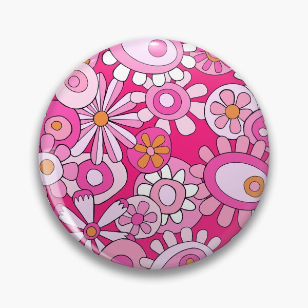 Item preview, Pink flower pattern 60's and Barbie inspired designed and sold by Virginia Fitzgerald.