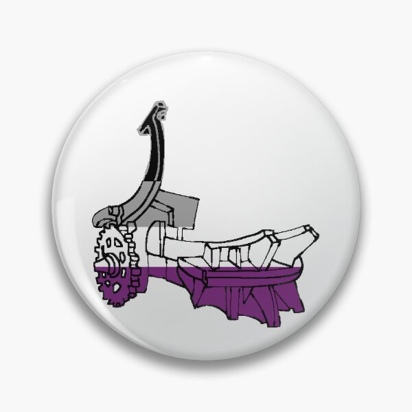 Item preview, SAW reverse bear trap asexual pride designed and sold by SuperVisionx.