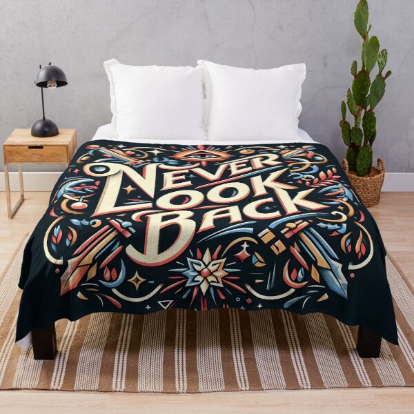 Item preview, Never look back, typography designed and sold by maxmaj.