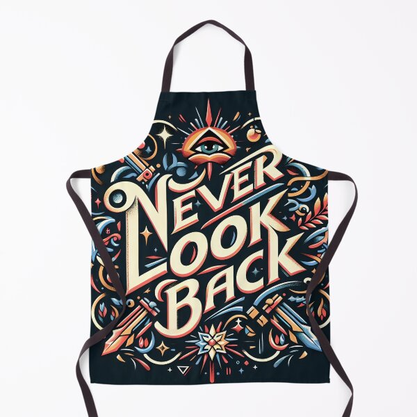 Item preview, Never look back, typography designed and sold by maxmaj.