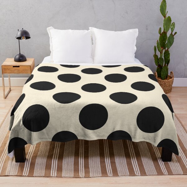Item preview, Black Polka Dots and Cream Background designed and sold by Kpss2564.