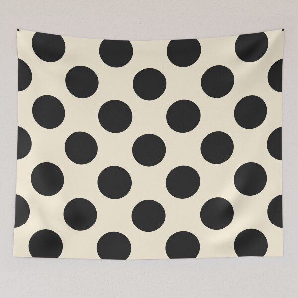 Item preview, Black Polka Dots and Cream Background designed and sold by Kpss2564.