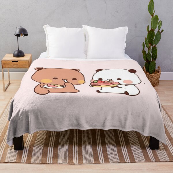 Item preview, BUBU and DUDU Eating Sweets Together Panda Bear Love designed and sold by DaresToDream.
