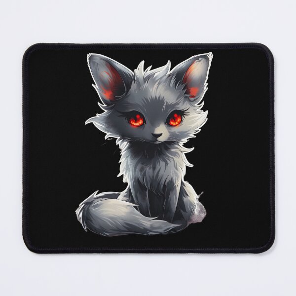 Item preview, Cute Silver Fox Winter Style Red Eyes designed and sold by TheDarkStone.