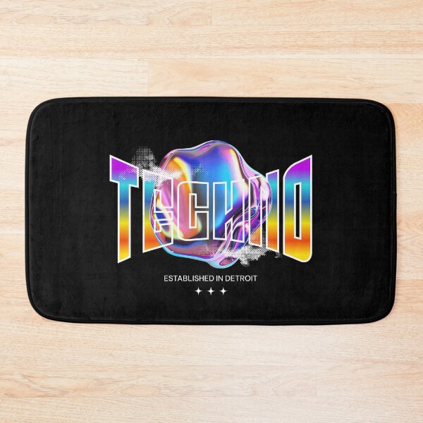 Item preview, TECHNO  - Y2K Liquid Object (white)  designed and sold by Discothreadz.
