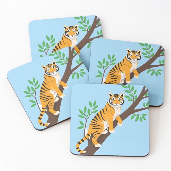 Item preview, Majestic Tiger Perched on Tree Branch designed and sold by Sarah  English.