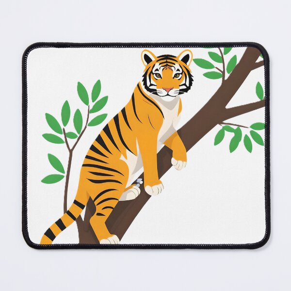 Item preview, Majestic Tiger Perched on Tree Branch designed and sold by Sarah English.