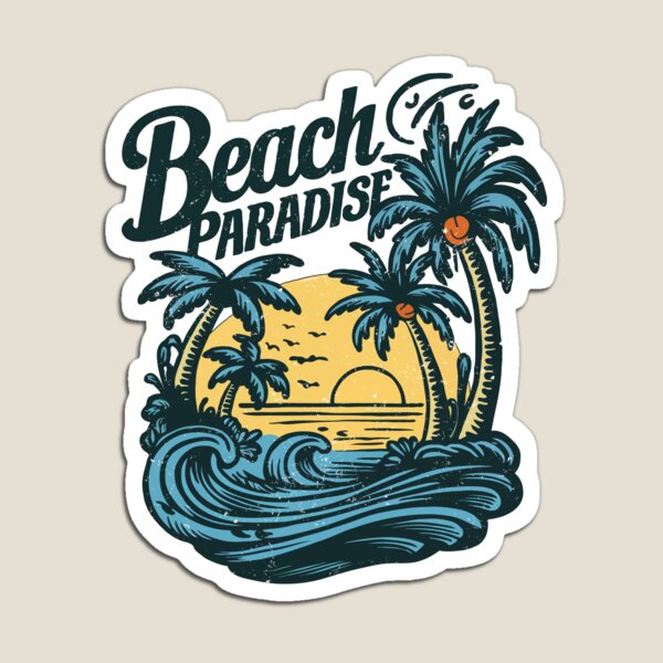 Item preview, Summer Beach Paradise Holiday Sun And Palm Trees designed and sold by popanato.