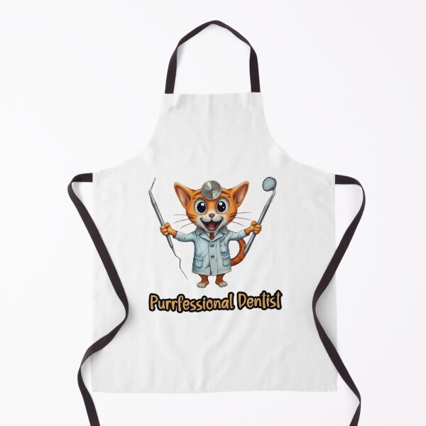 Item preview, Funny Dentsit Cat "Purrfesional Dentist" designed and sold by Meow Cat.
