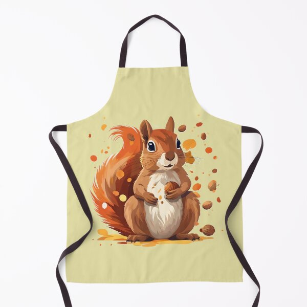 Item preview, Plump Adorable Squirrel with Nuts designed and sold by Sarah English.
