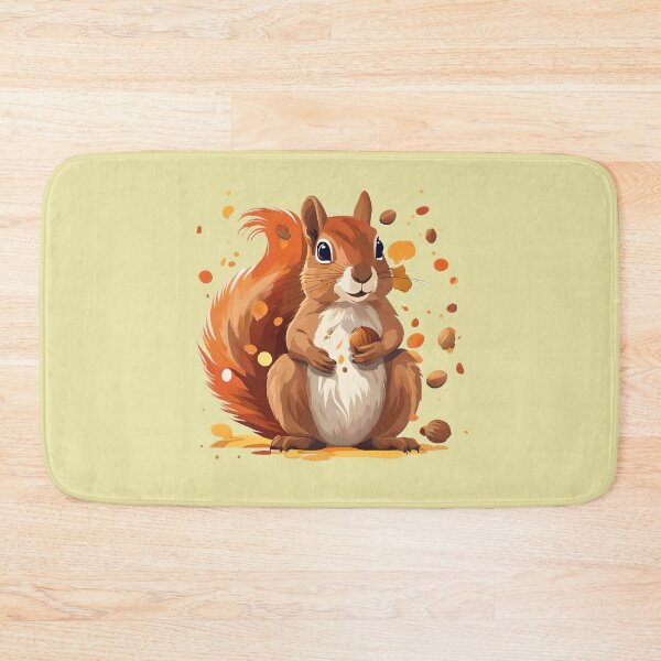Item preview, Plump Adorable Squirrel with Nuts designed and sold by Sarah  English.