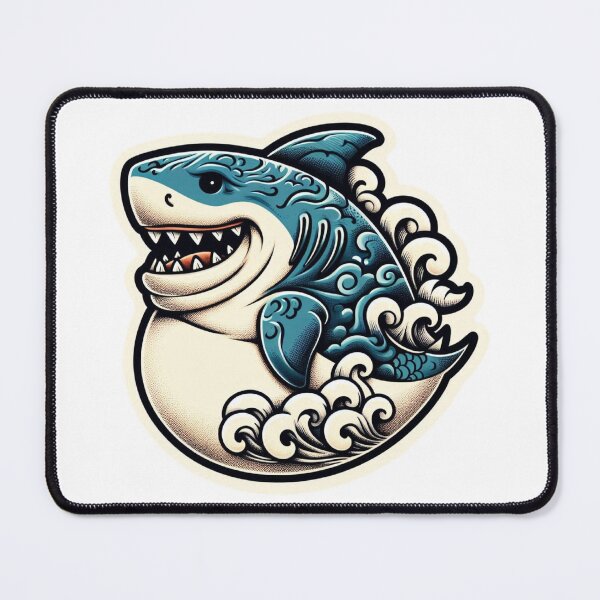 Item preview, Tidal Terror: The Wave-Riding Shark designed and sold by Andy-Many-Ideas.