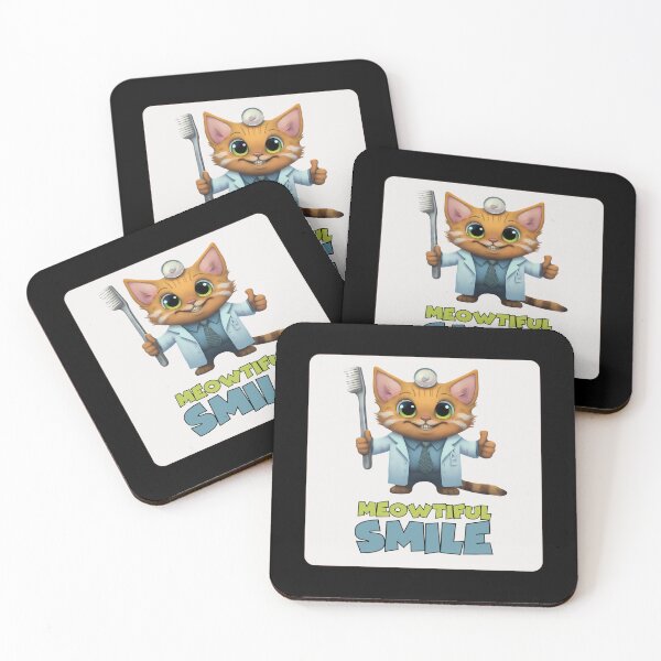 Item preview, Funny Dentist Cat "Meowtiful Smile" designed and sold by Meow Cat.