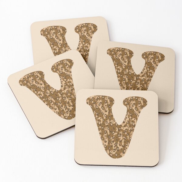 Item preview, ANIMAL PRINT LETTER V designed and sold by Silviaclara.