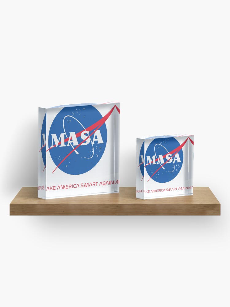Alternate view of Make America Smart Again - Nasa X Masa Acrylic Block