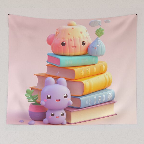 Item preview, illustration books in the style of kawaii art designed and sold by Nanthikan.