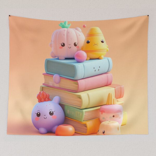 Item preview, illustration books in the style of kawaii art designed and sold by Nanthikan.