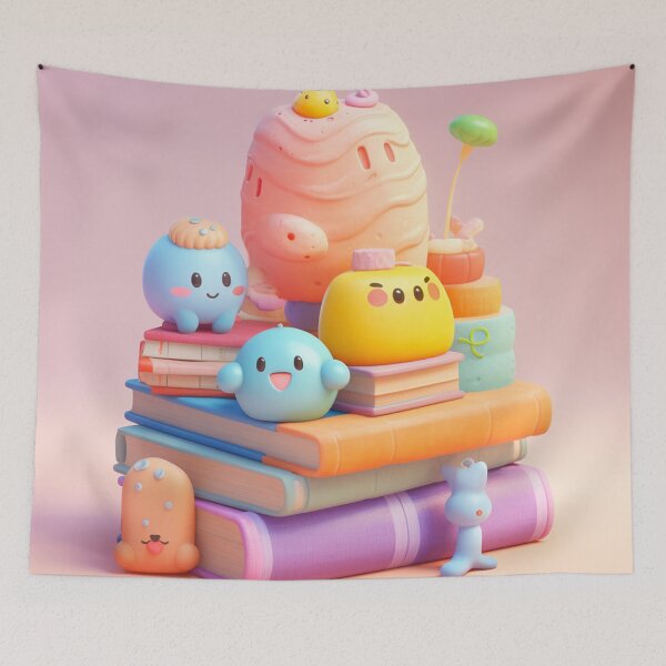 Item preview, illustration books in the style of kawaii art designed and sold by Nanthikan.