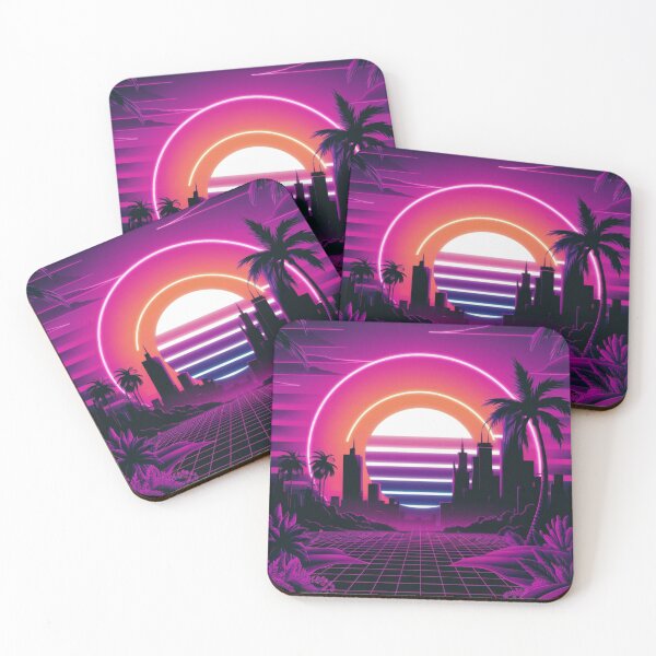 Item preview, Neon Sunset Cityscape designed and sold by Exodoi.